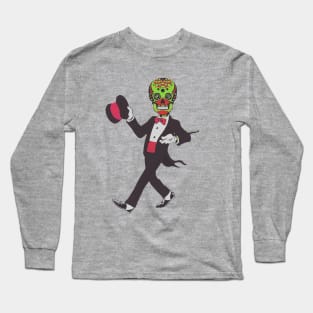 Skeletor in Black Tie Long Sleeve T-Shirt